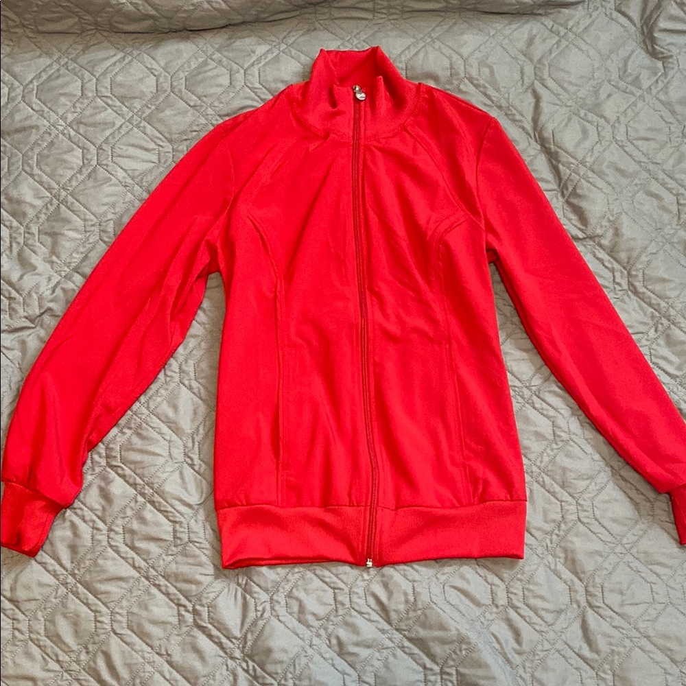 Cherokee Infinity Red Scrub Jacket - image 1